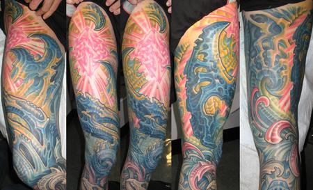 Don McDonald - Biomech Leg Tattoo